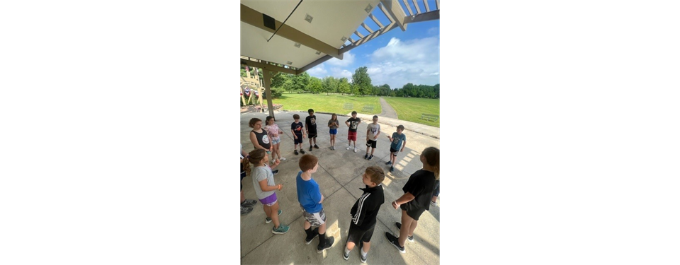 Campers are Outside During the Summer